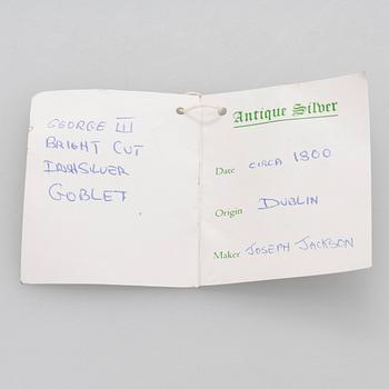 Robert Albin Cox, tuoppi, sterlinghopeaa, Lontoo 1754.