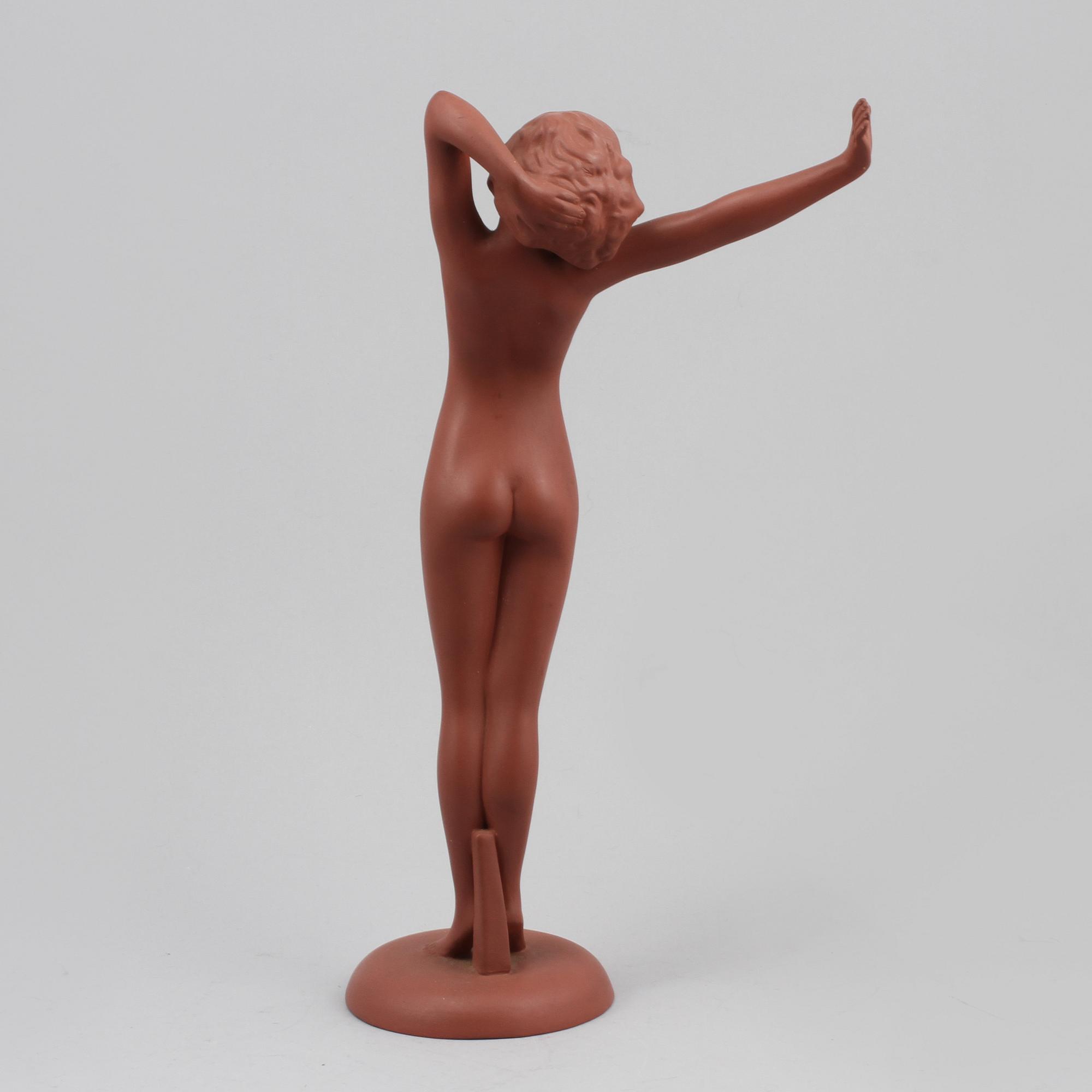 FIGURIN, keramik, Goldscheider, 1900-talets första hälft.