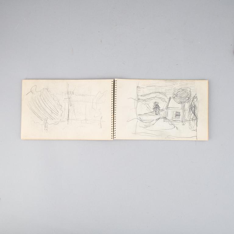 Two sketch books by Carl Kylberg.
