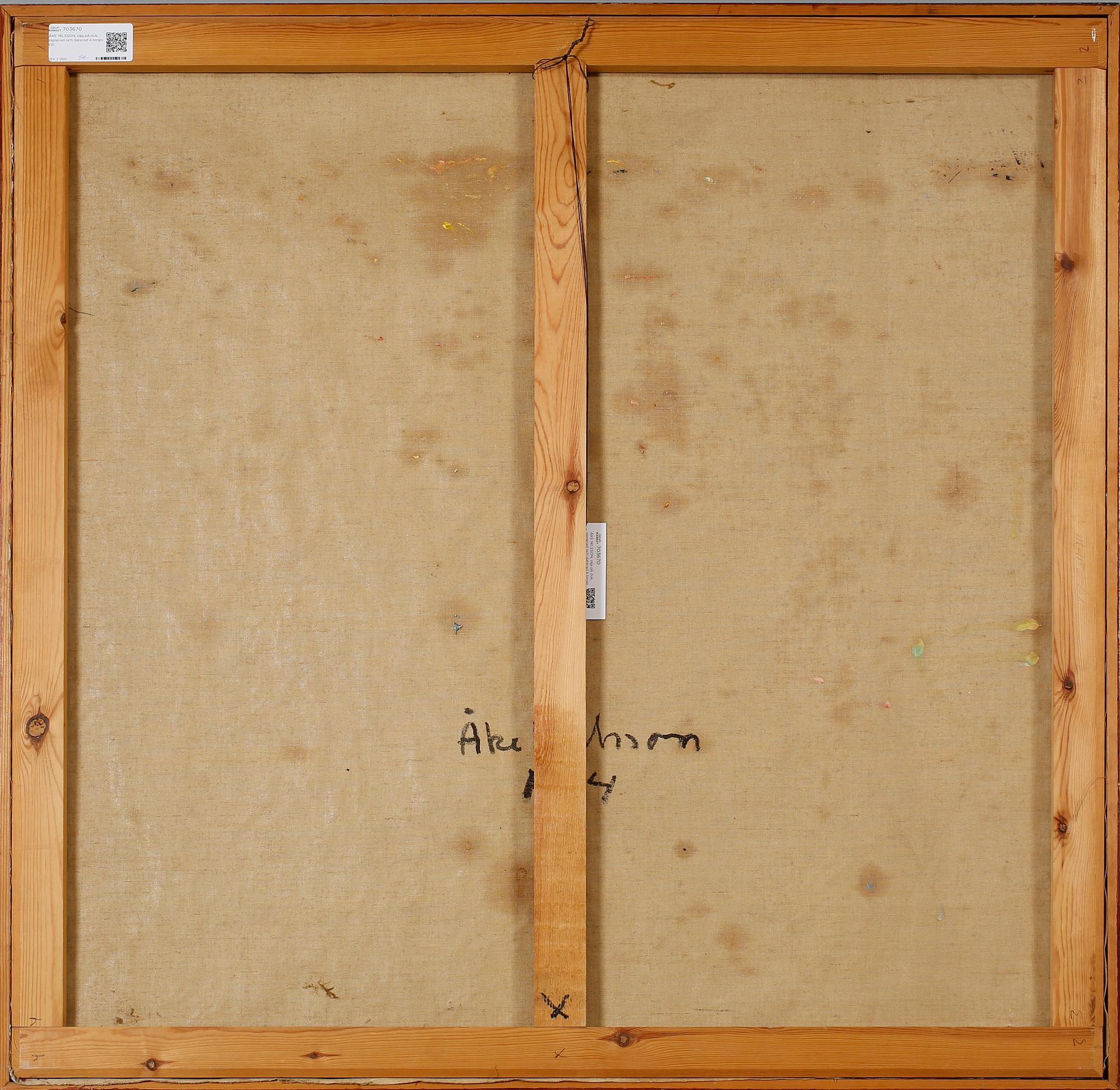 ÅKE NILSSON, olja på duk, signerad och daterad à tergo.