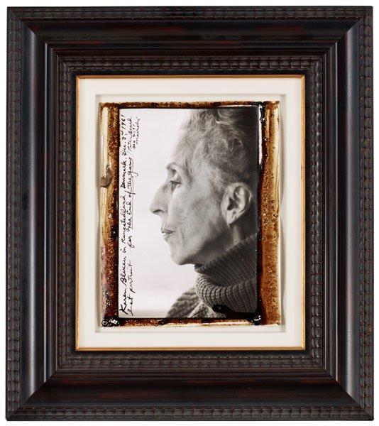Peter Beard, "Karen Blixen in Rungstedlund, Dec. 3rd 1961".
