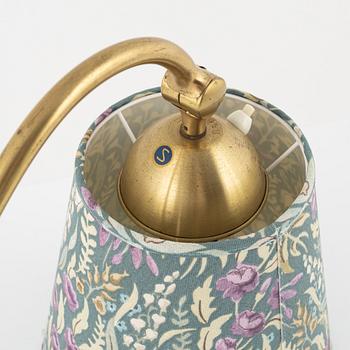 A brass wall lamp, Boréns, second half of the 20th century.