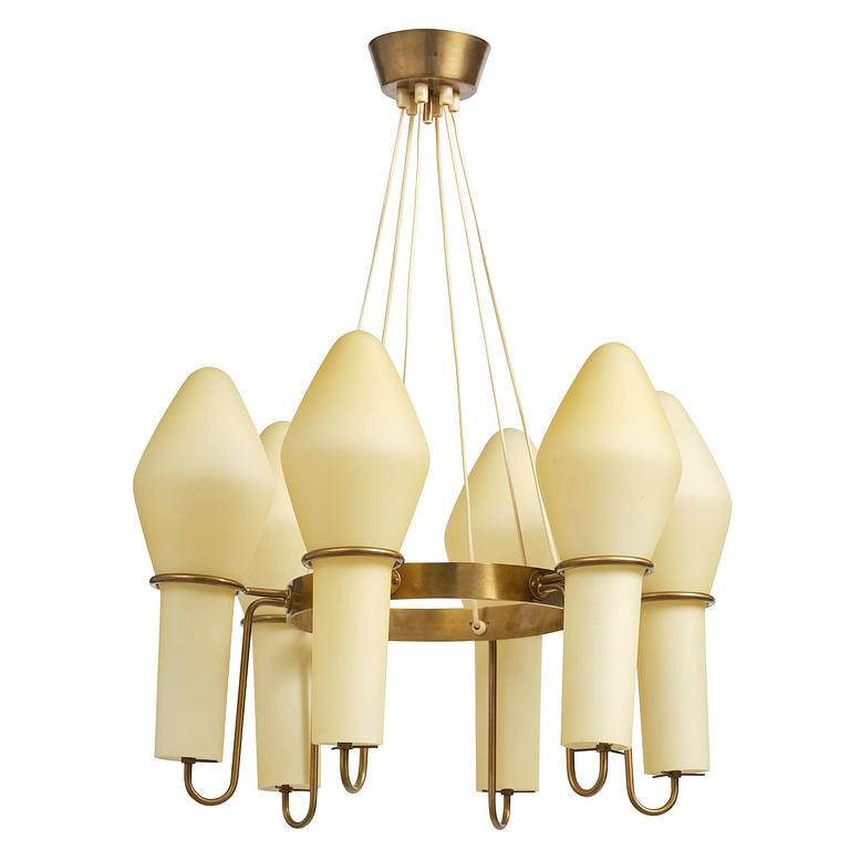 Hans-Agne Jakobsson, a rare ceiling lamp, Hans-Agne Jakobsson AB, Markaryd, 1950s.