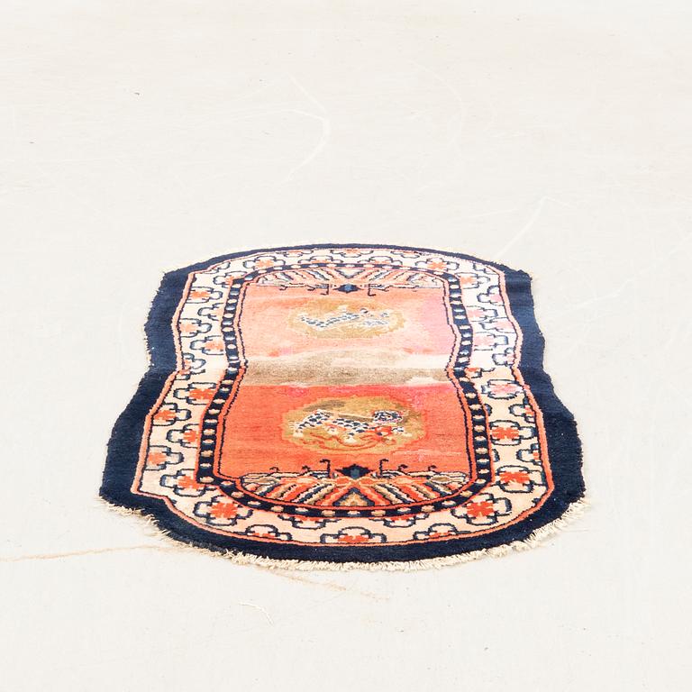 Saddle blanket Tibet semi-antique approx. 118x62 cm.