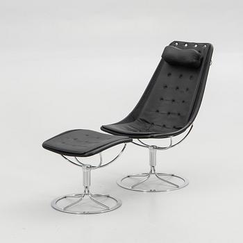 Bruno Mathsson, armchair with footstool, "Jetson".