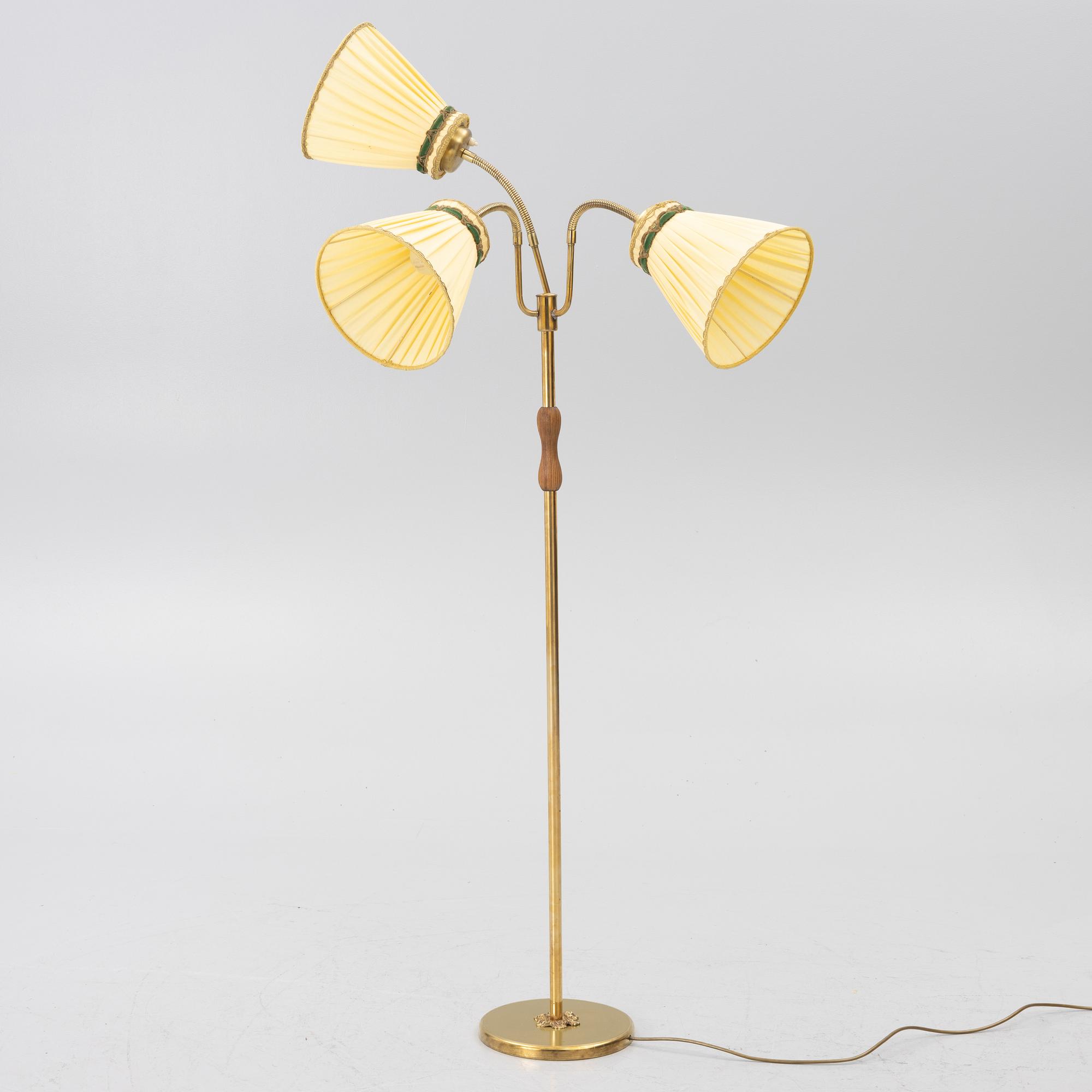 Floor lamp, mid-20th century.