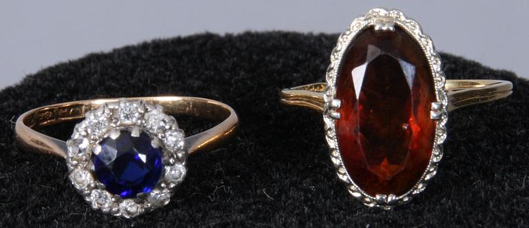 RINGAR, 2 st, guld 18k.
