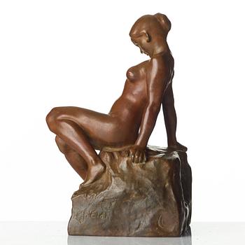 Carl Eldh, "Sittande flicka".