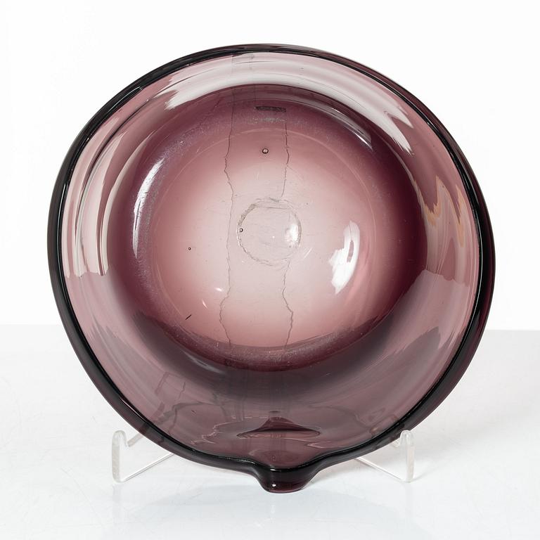 Mjölkfat / Spillkum, glas, Sverige, ca år 1800.