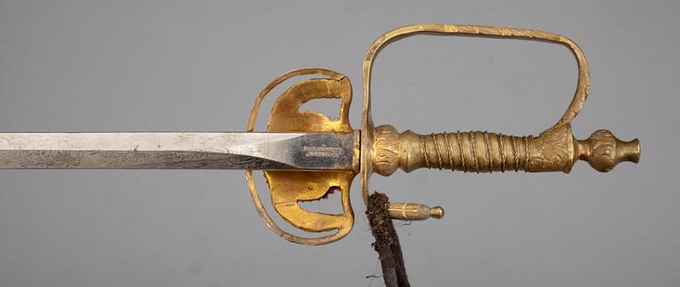 DRÄKTSVÄRD, Ryssland, ca 1900.