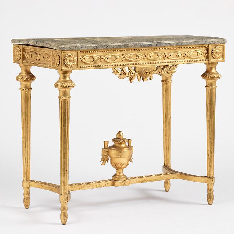 Konsolbord, Stockholmsarbete, 1700-talets slut, Sengsutavianskt.