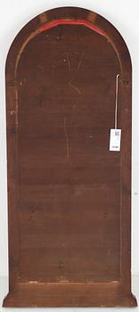 A CUPBOARD AND MIRROR, neo-rococo, second half of the 19th century.