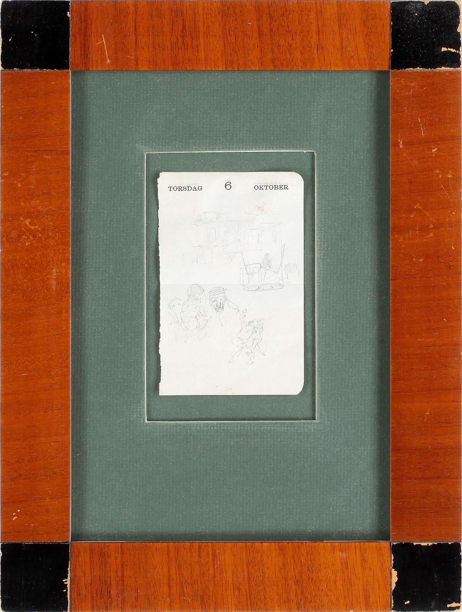 BRUNO LILJEFORS, blyertsteckningar 3 st, sign.