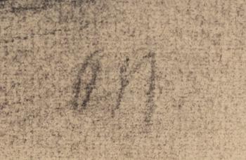 ODD NERDRUM, teckning signerad.