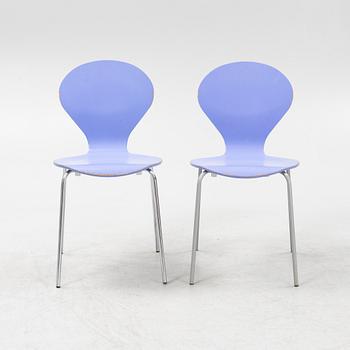 Erik Ole Jørgensen, six stackable 'Rondo' chairs, Danerka, Denmark, 21st Century.