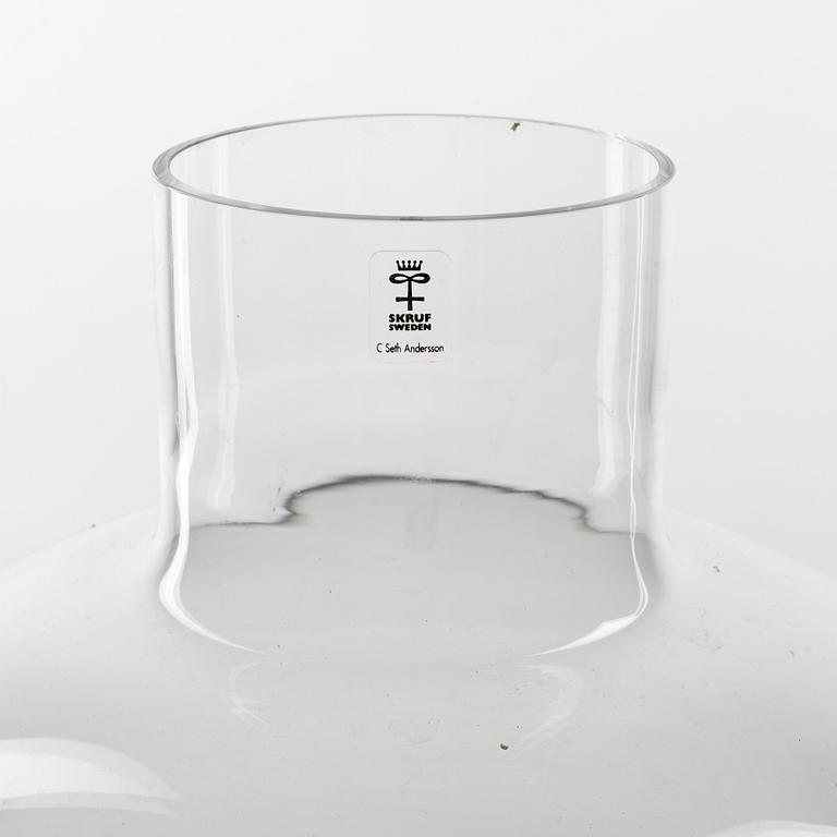 Carina Seth Andersson, a 'Pallo' glass vase, Skruf.
