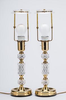 BORDSLAMPOR, ett par, 1900-talets andra hälft.