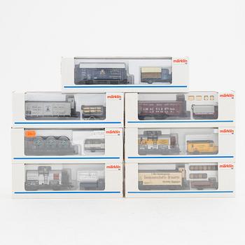 Märklin, seven car sets, "Museum" edition, gauge H0, in boxes.