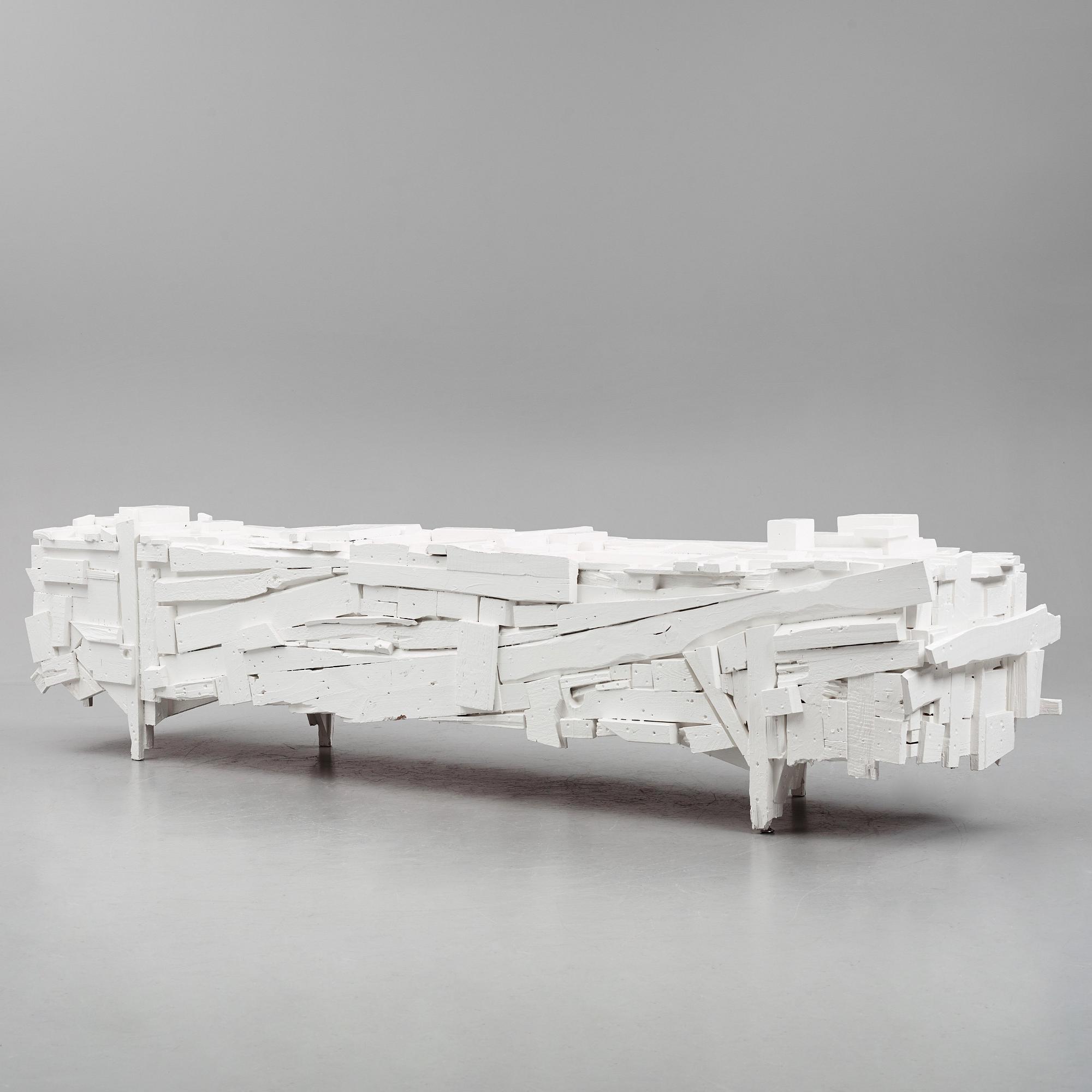 Finn Ahlgren, / Godspeed, a unique "trash sideboard", his own studio, Stockholm 2014.