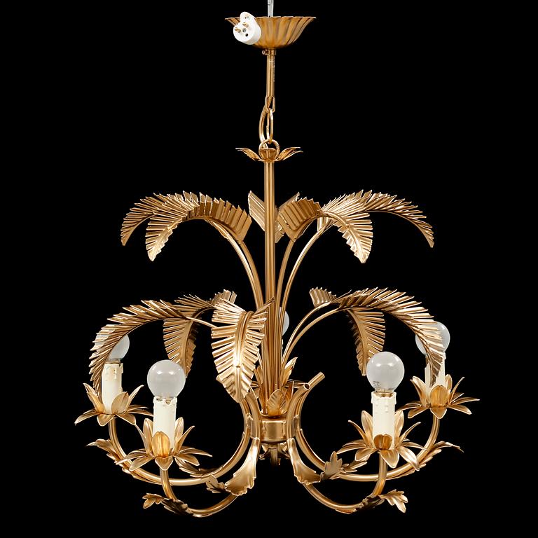 A ceiling lamp, second half of the 20th century, hight ca 60 cm.