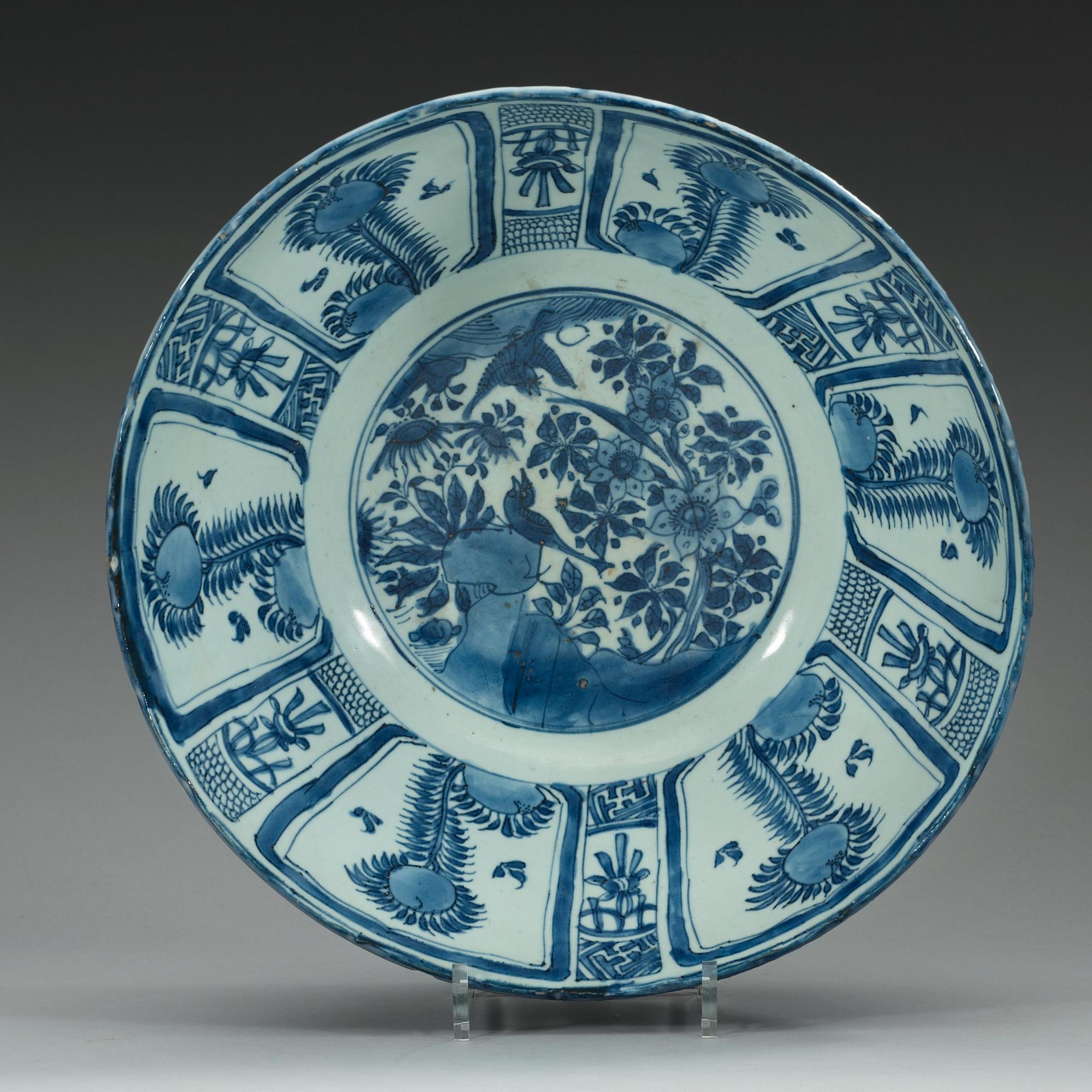 SKÅL, kraakporslin. Ming dynastin, Wanli (1572-1620).