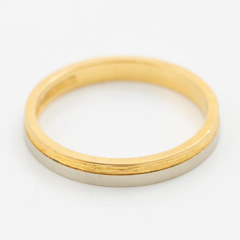 Lapponia, ring 18K gold and white gold, Finland 1977.