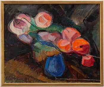 Agnes Cleve, Still life with fruit.