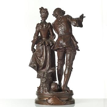 ADRIEN ÉTIENNE GAUDEZ, efter, skulptur, brons, signerad i godset.