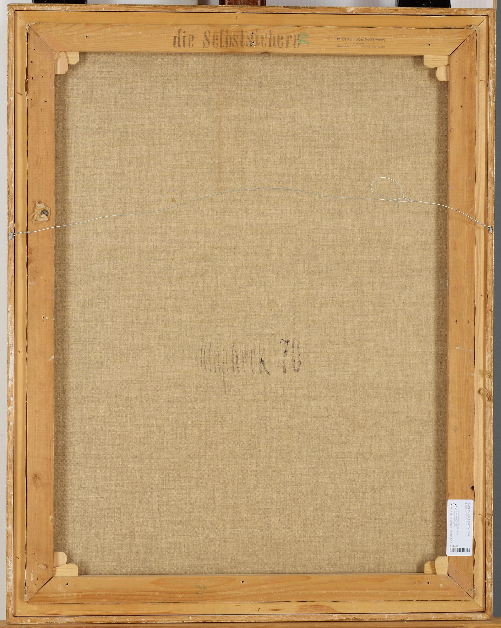 Konrad Klapheck, "Die Selbstsichere".