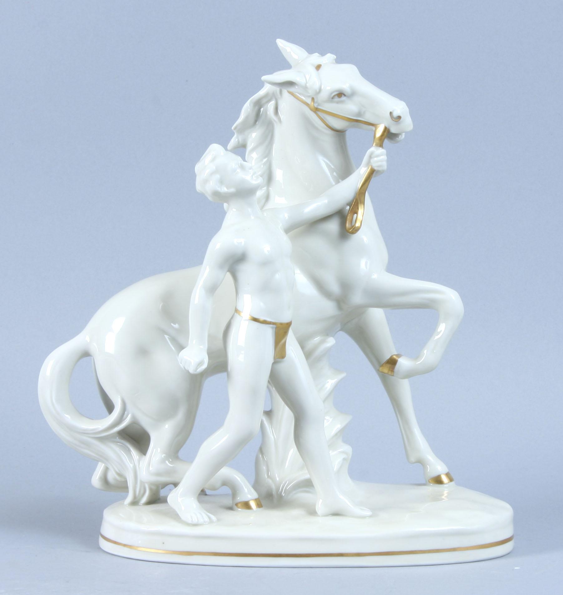 FIGURIN, porslin, Carl Scheidig Porzellanfabrik, Tyskland, 1900-talets andra kvartal.