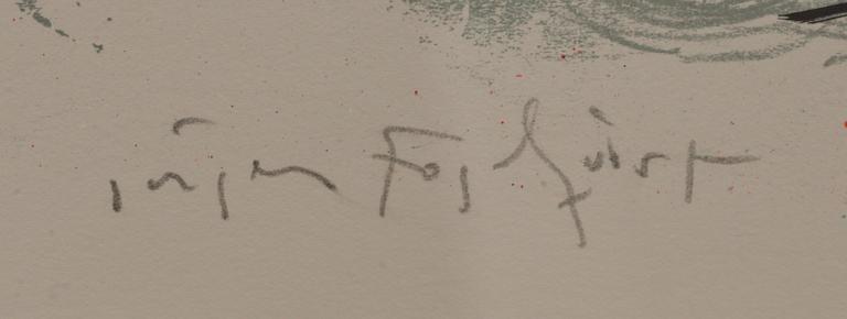 JÖRGEN FOGELQUIST, färglitografi, sign o numr  8/250.