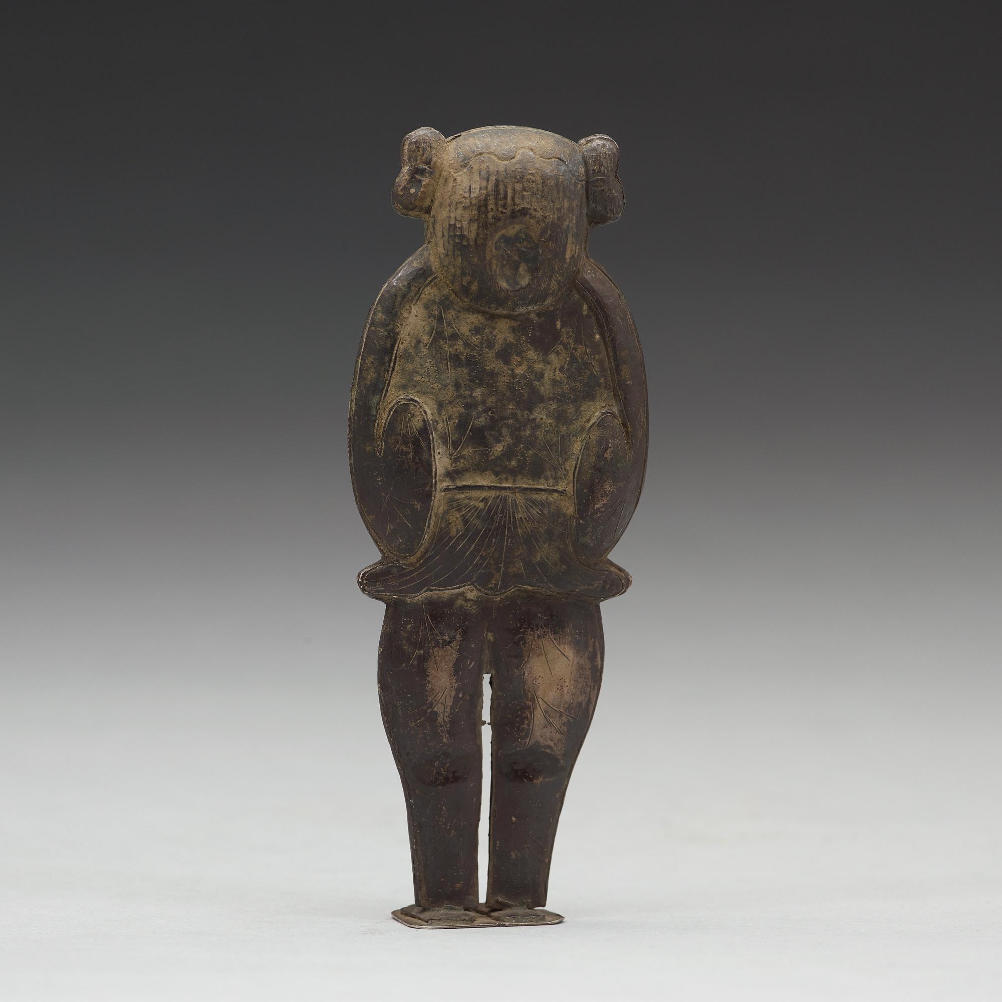 SKULPTUR, silver. Mingdynastin (1368-1644).