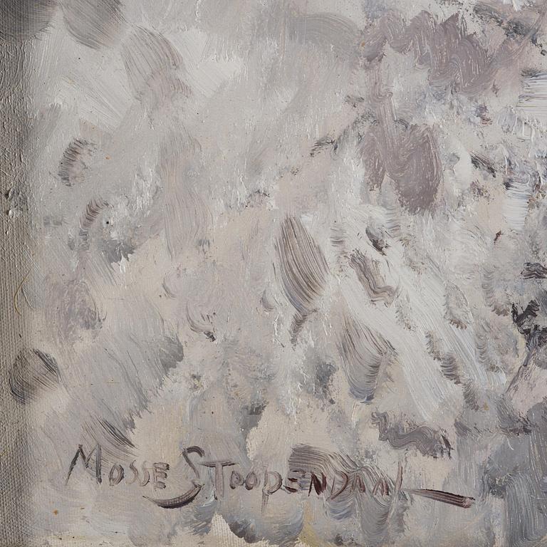 Mosse Stoopendaal, Bullfinches in a winter landscape.