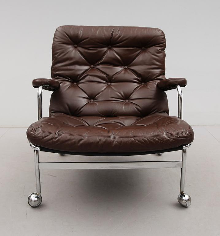 FÅTÖLJ, "Karin", Bruno Mathsson, Dux, 1900-talets andra hälft.