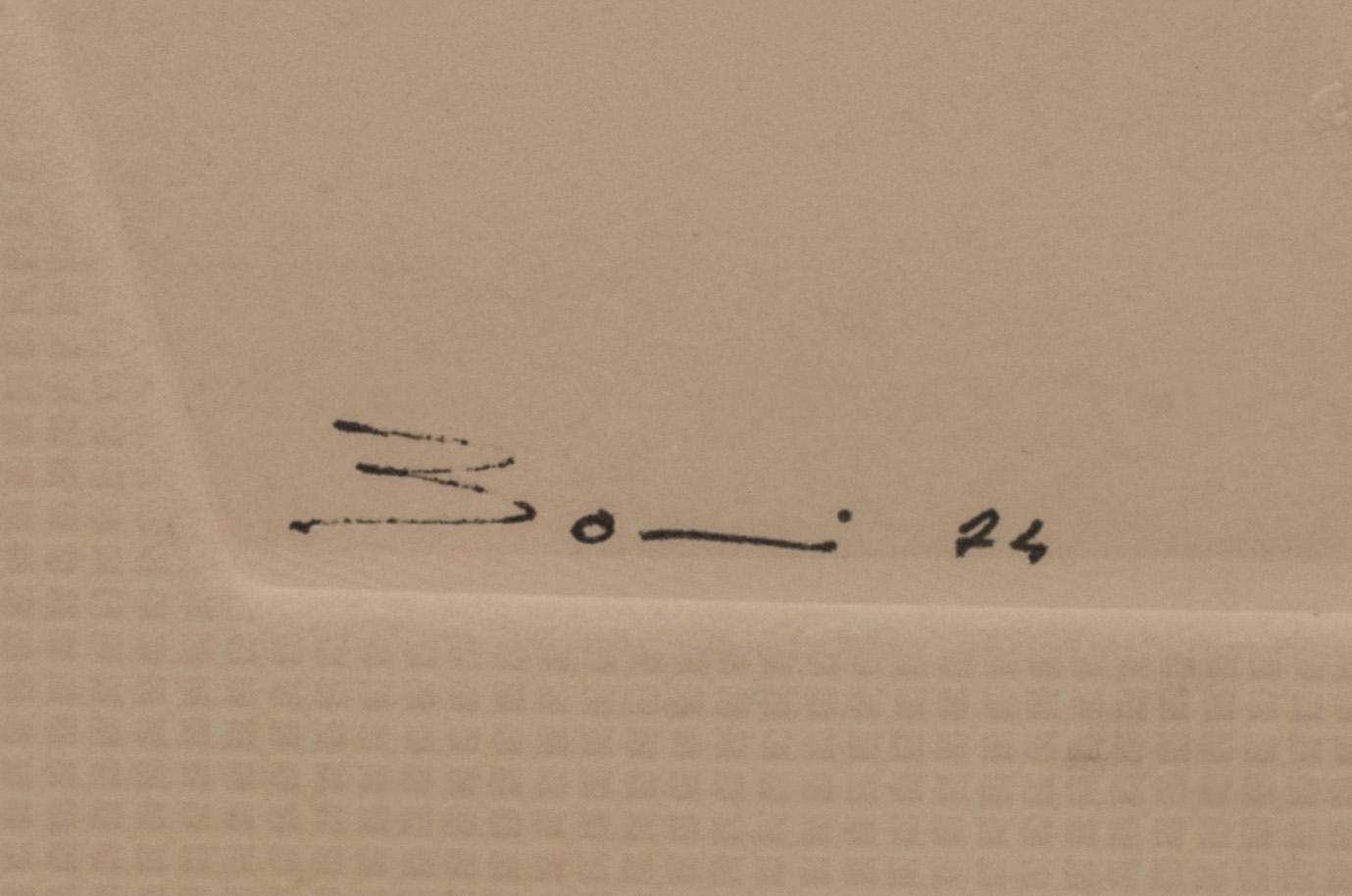 PAOLO BONI, carborundumetsning, numrerad 37/40 samt signerad.