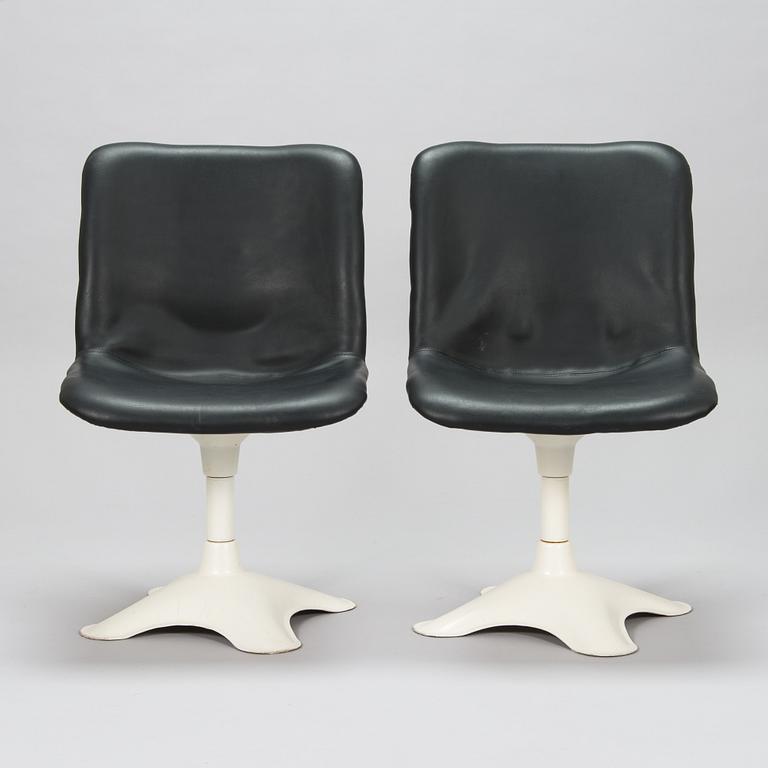 Yrjö Kukkapuro, six '415' chairs for Haimi 1975-1976.