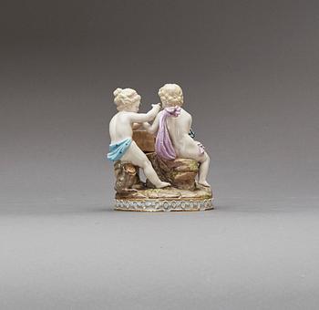 FIGURIN, Meissen, tidigt 1900-tal, porslin.
