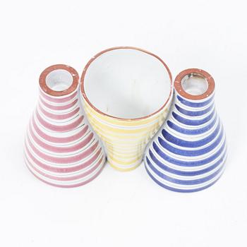 Stig Lindberg, a candle holder/vase, 'Snurran', Gustavsberg Studio.