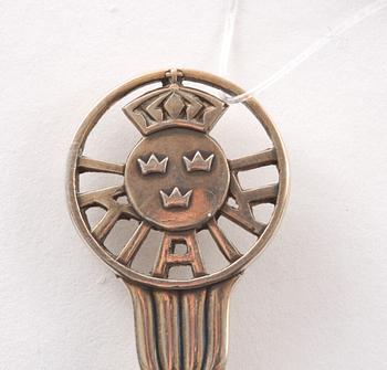 KAFFESKEDAR, 10 st, silver, Georg Jensen, Danmark.