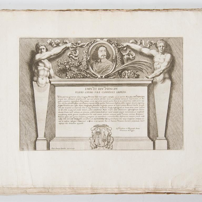A book with classical Roman illustrations by Giovanni Pietro Bellori, etchings, dated 1693.