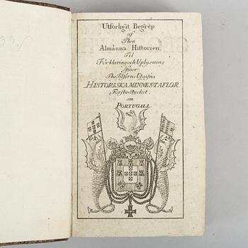 Historia, bl. a. med graverade myntplanscher, (2 vol.).