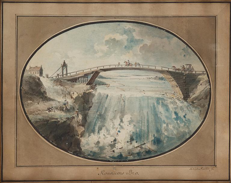 Johan Fredrik Martin, Ten scenes from the waterfalls at Trollhättan, Sweden.