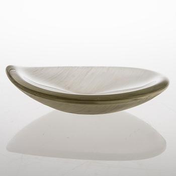 TAPIO WIRKKALA, VATI, 'Lehti', lasia, signeerattu Tapio Wirkkala Iittala 3337.