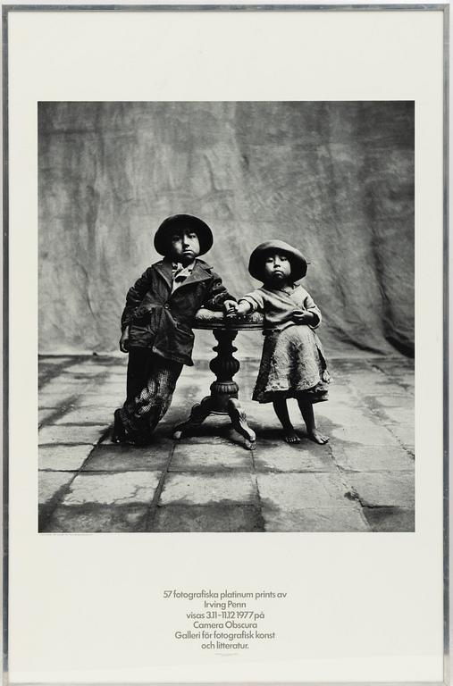 Posters, offset, 2 pcs, for Irving Penn's exhibition at Camera Obscura, 1977.