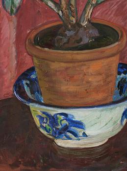 Axel Nilsson, "Rhododendron i blå skål".