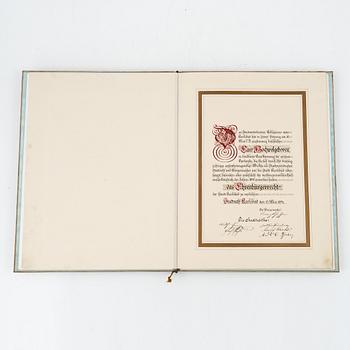 Document, Karlsbad, Austria, 1886.