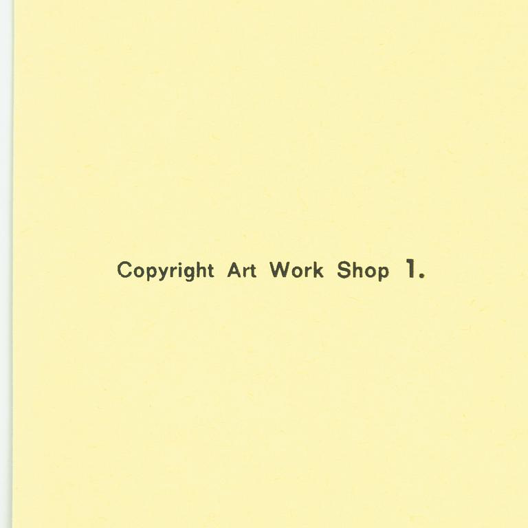 Mumin, Offsetaffisch, "Tänk att få borra hål i sitt eget golv!".