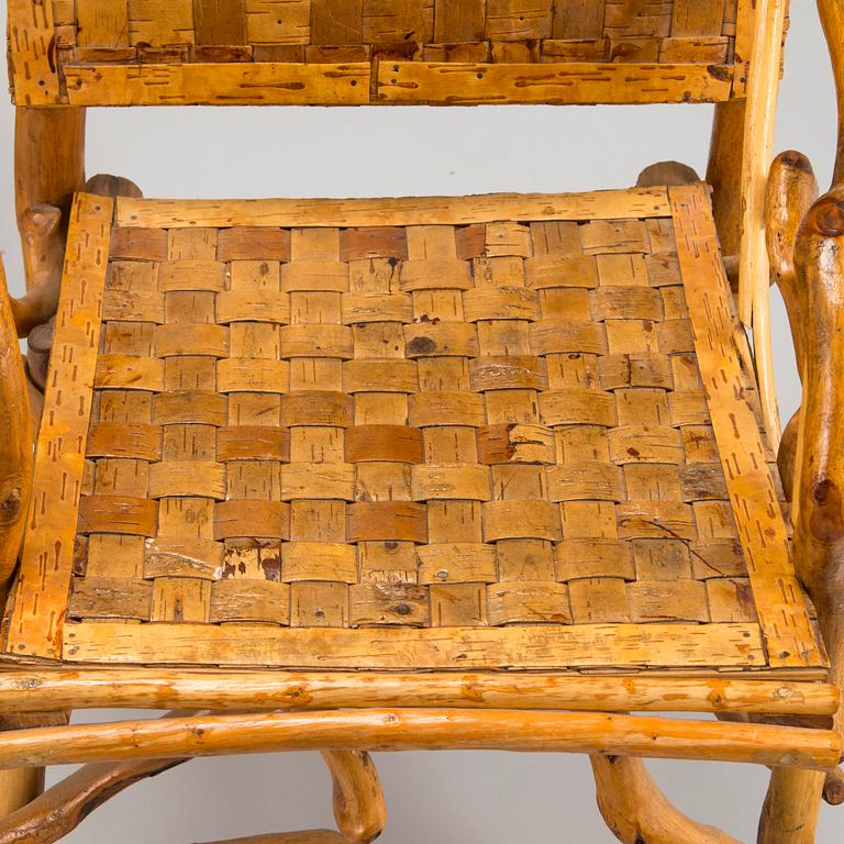 A four piece furniture suite, mid-20th century.