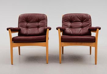 FÅTÖLJER, 1 par, Göte Möbler, Nässjö, 1900-talets andra hälft.