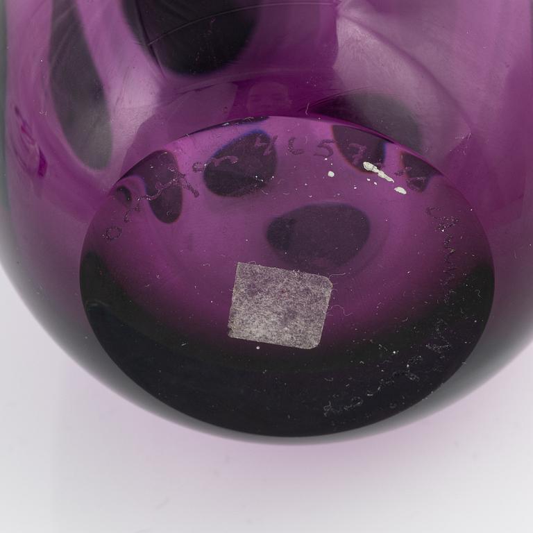 Anne Nilsson, a group of three glass vases, Orrefors.